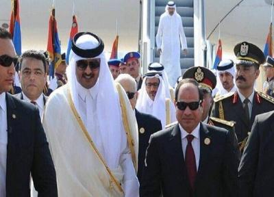 محتوای نامه رئیس جمهور مصر به امیر قطر اعلام شد