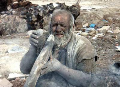 انسان غارنشین زنده در شیراز! ، عکس